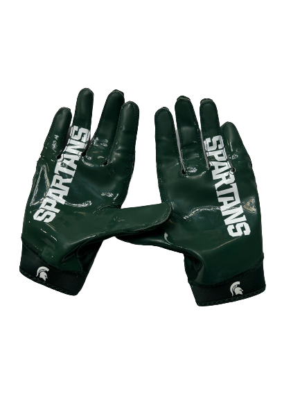 Michigan State Football Player-Exclusive Gloves (Size XL)