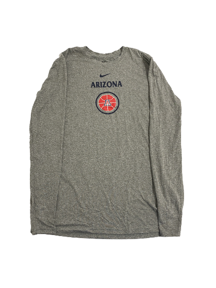 Adama Bal Arizona Basketball Team-Issued Long Sleeve Shirt (Size LT)