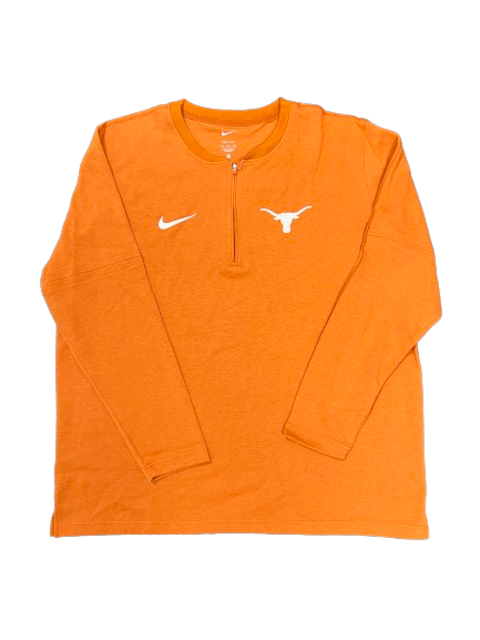 Jonathan Holmes Texas Basketball Team Issued Quarter-Zip Pullover (Size XXL)