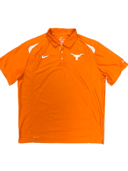 Jonathan Holmes Texas Basketball Team Issued Travel Polo Shirt (Size XXL)