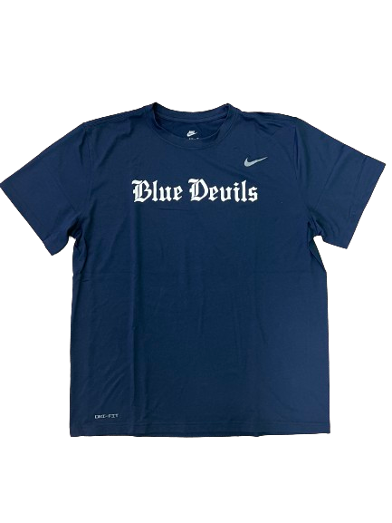 Kyle Filipowski Duke Basketball Player Exclusive "Blue Devils" T-Shirt (Size XL)