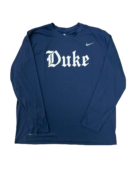 Kyle Filipowski Duke Basketball Player Exclusive "Duke"  Long Sleeve Shirt (Size XXL)