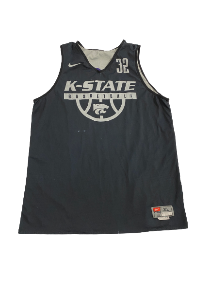 Kaosi Ezeagu Kansas State Player-Exclusive Reversible Practice Jersey (Size XL)