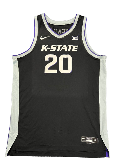Kaosi Ezeagu Kansas State Basketball 2021-2022 Game Issued Jersey (Size 54)