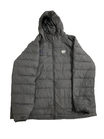 Kaosi Ezeagu Kansas State Player-Exclusive Winter Puffer Jacket (Size XXLT)
