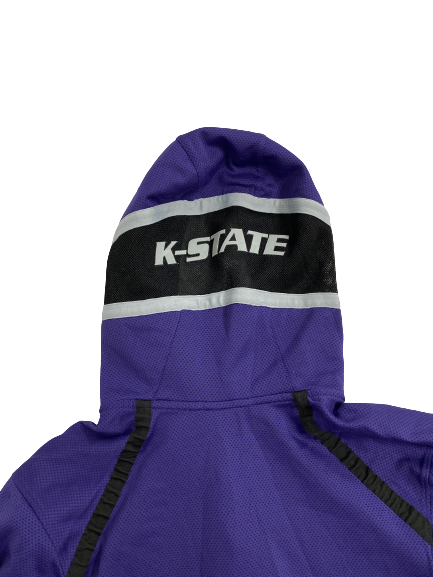 Kaosi Ezeagu Kansas State Player-Exclusive Pre-Game Warm-Up Zip-Up Jacket (Size XL)