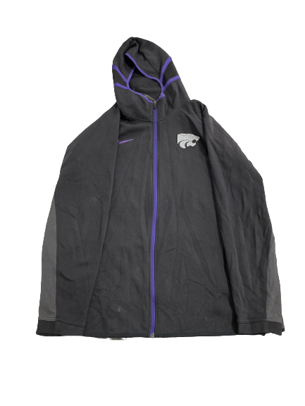 Kaosi Ezeagu Kansas State Team-Issued Travel Zip-Up Jacket (Size XXLT)
