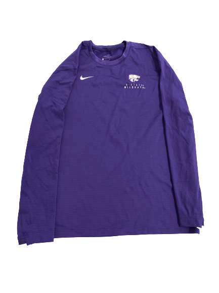 Kaosi Ezeagu Kansas State Team-Issued Waffle Style Crewneck (Size L)