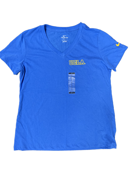 Kelli Godin UCLA Softball Team Issued V Neck T-Shirt (Size Women&