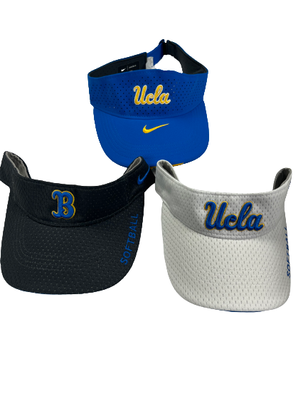 Kelli Godin UCLA Softball Team Issued Game Visors (SET OF 3)