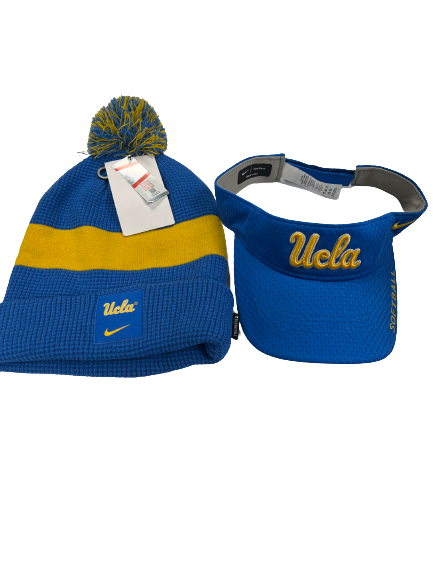 Kelli Godin UCLA Softball Team Issued Game Visor & Beanie Hat (SET OF 2)