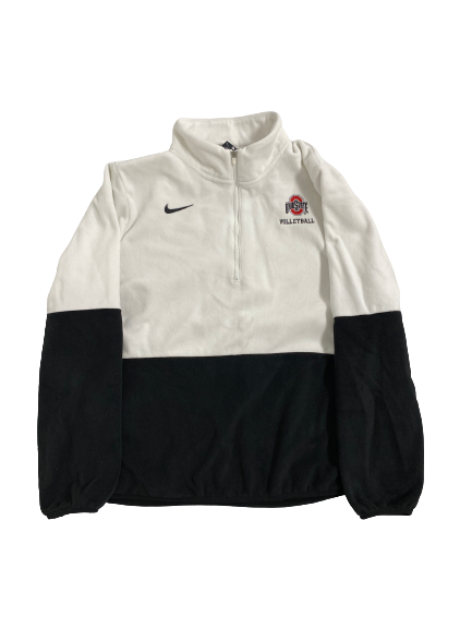 Mia Grunze Ohio State Volleyball Team-Issued Quarter-Zip Fleece Jacket (Size Women&