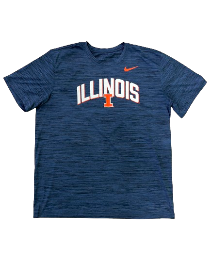 Quincy Guerrier Illinois Basketball Team Issued Workout Shirt (Size XL)
