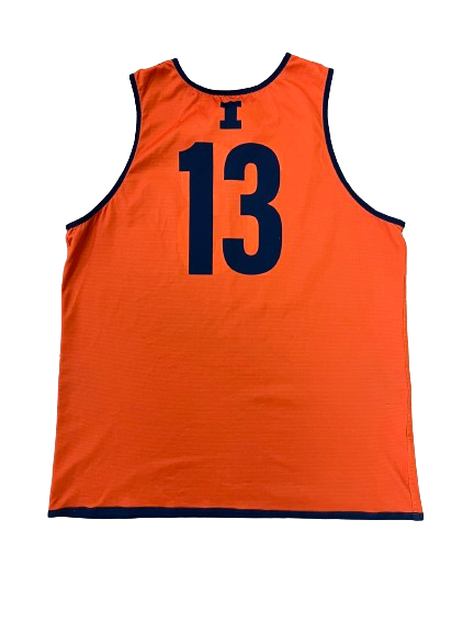 Quincy Guerrier Illinois Basketball Player Exclusive Practice Jersey (Size XL)