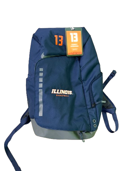 Quincy Guerrier Illinois Basketball Player Exclusive Travel Backpack with 