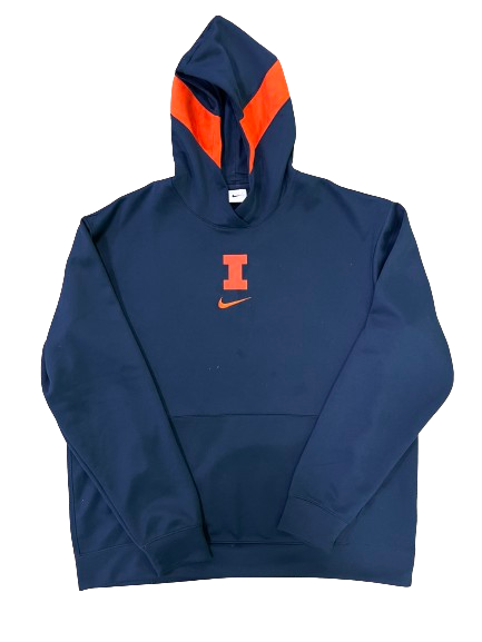 Quincy Guerrier Illinois Basketball Team Issued Travel Sweatshirt (Size XLT)