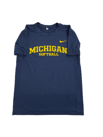 Audrey LeClair Michigan Softball Team-Issued T-Shirt (Size S)