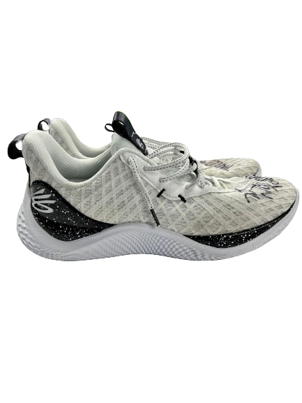 Tyler Wahl Wisconsin Basketball SIGNED & INSCRIBED 2024 NCAA Tournament Game Worn Shoes (Size 14)