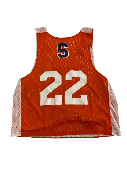 Megan Carney Syracuse Lacrosse Player-Exclusive SIGNED Practice Worn Reversible Practice Jersey