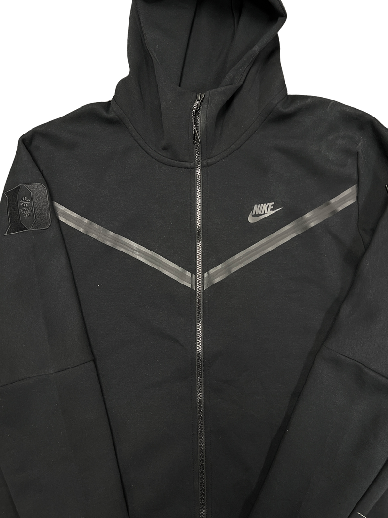 Ryan Young Duke Basketball Player Exclusive Nike Tech Fleece *BLACKOUT LOGO* Zip-Up Jacket (Size XLT)