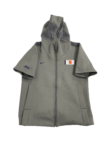 Megan Carney Syracuse Lacrosse Player-Exclusive Travel Short Sleeve Zip-Up Jacket With 