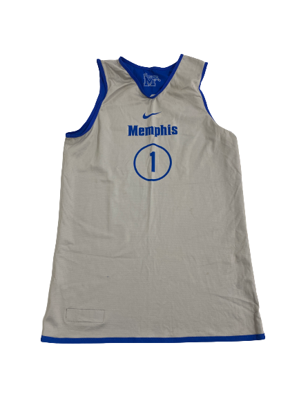 Keonte Kennedy Memphis Basketball Player-Exclusive Reversible Practice Jersey (Size M)