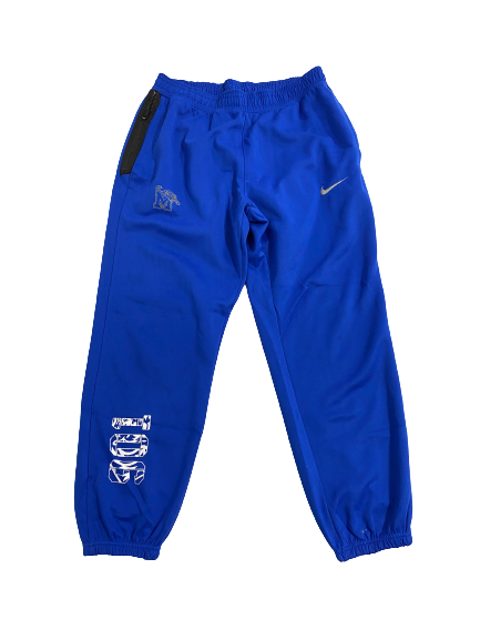 Keonte Kennedy Memphis Basketball Player-Exclusive "901 Area Code" Sweatpants (Size L)
