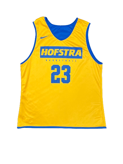 Tyler Thomas Hofstra Basketball Player Exclusive Reversible Practice Jersey (Size L)