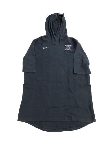 Keonte Kennedy Xavier Basketball Player-Exclusive Pre-Game Warm-Up Short-Sleeve Hoodie (Size L)
