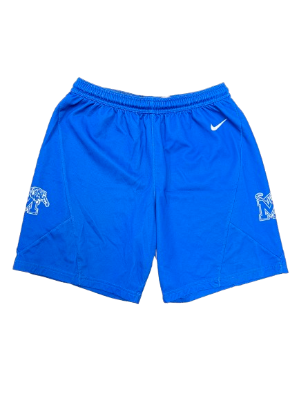Jayhlon Young Memphis Basketball Player Exclusive Practice Shorts (Size M)