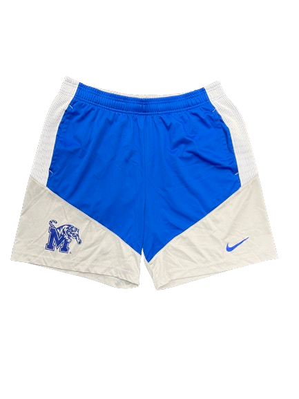Jayhlon Young Memphis Basketball Team Issued Workout Shorts (Size M)