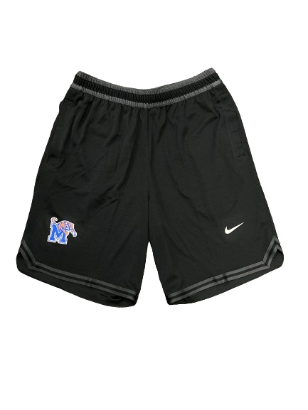 Jayhlon Young Memphis Basketball Team Issued Premium Workout Shorts (Size L)