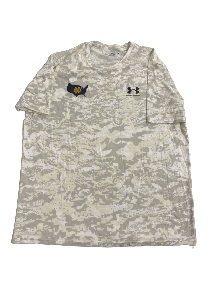 Caleb Johnson Notre Dame Football Team-Issued T-Shirt (Size XXL)