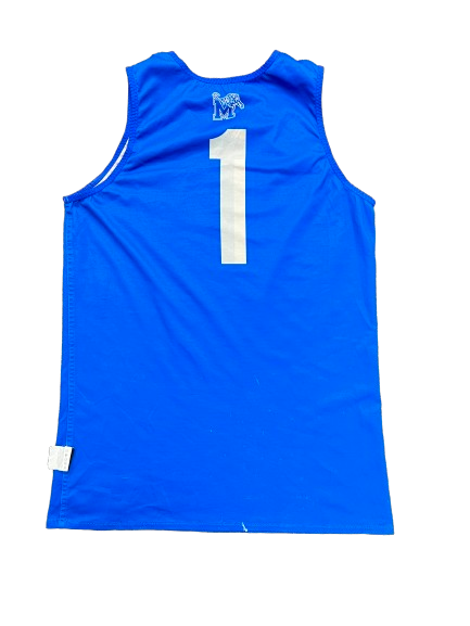 Jayhlon Young Memphis Basketball Player Exclusive Reversible Practice Jersey (Size M)