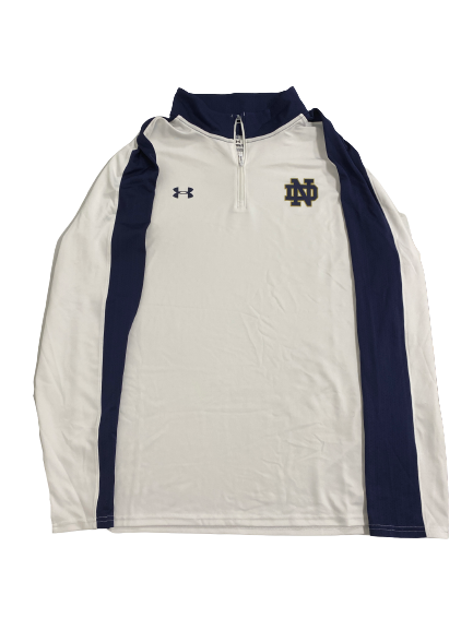 Caleb Johnson Notre Dame Football Player-Exclusive Quarter-Zip Pullover (Size XXL)