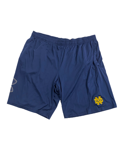 Caleb Johnson Notre Dame Football Team-Issued Shorts (Size XXL)