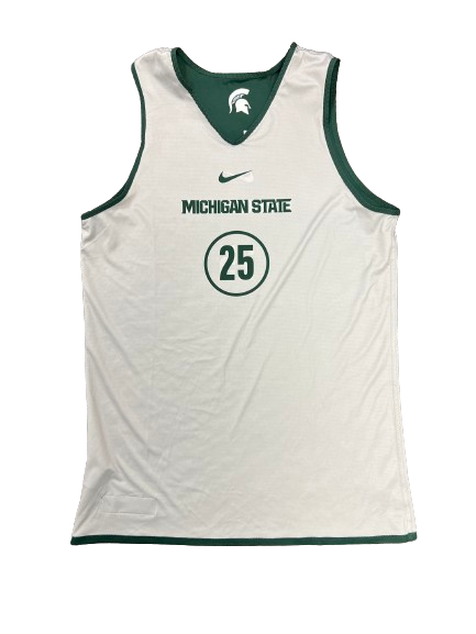 Malik Hall Michigan State Basketball Player Exclusive Practice Jersey (Size L)