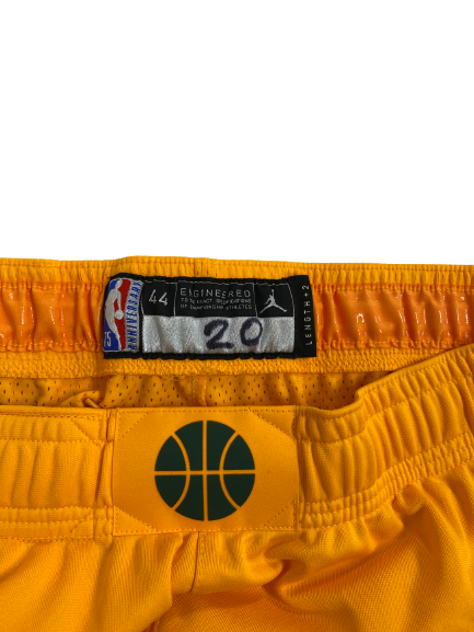 Udoka Azubuike Utah Jazz Basketball Signed Game Shorts (Size 44)