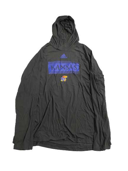 Udoka Azubuike Kansas Basketball Team-Issued Performance Hoodie (Size XXL)