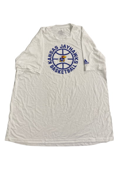 Udoka Azubuike Kansas Basketball Team-Issued T-Shirt (Size XXLT)