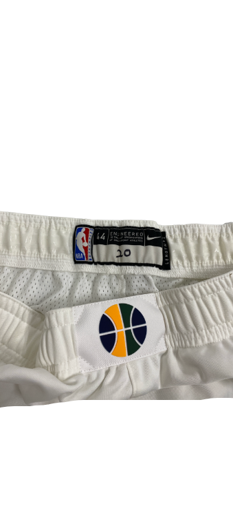 Udoka Azubuike Utah Jazz Basketball Signed Game Shorts (Size 44)