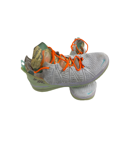 Udoka Azubuike Utah Jazz Basketball Signed GAME WORN Shoes (Size 18)
