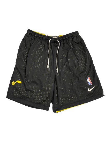 Udoka Azubuike Utah Jazz Basketball Player-Exclusive Mesh Practice Shorts (Size XLT)