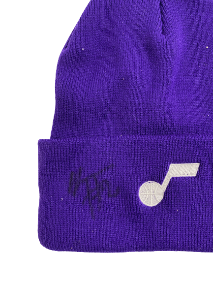 Udoka Azubuike Utah Jazz Basketball Signed Beanie Hat