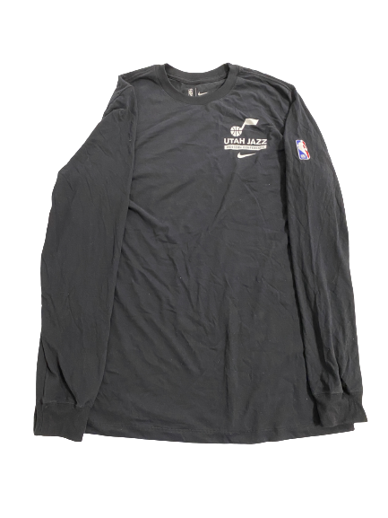 Udoka Azubuike Utah Jazz Basketball Team-Issued Long Sleeve Shirt (Size XLT)