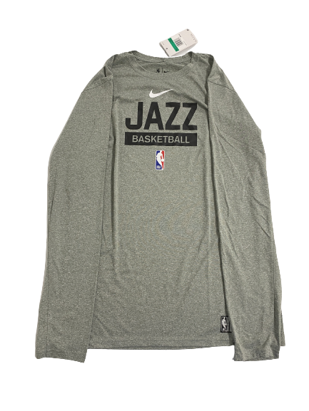 Udoka Azubuike Utah Jazz Basketball Team-Issued Long Sleeve Shirt (Size XLT)
