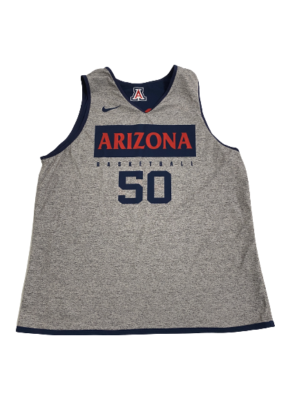 Arizona Basketball Jersey Gray Jordan Mains Arizona Basketball