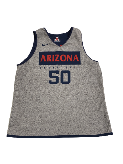 Jordan Mains Arizona Basketball Player-Exclusive Reversible Practice Jersey (Size XL)