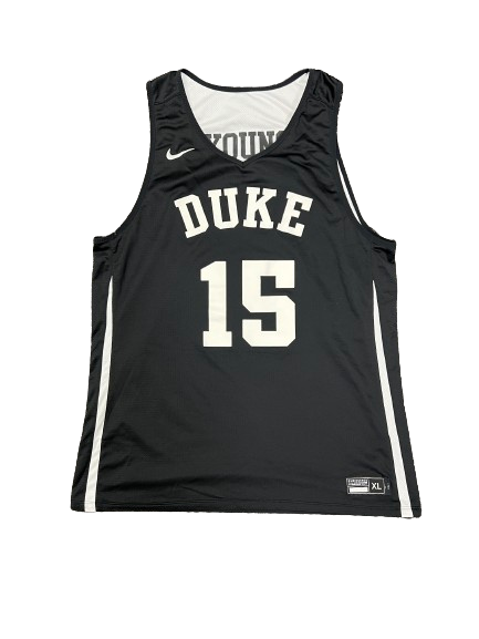 Ryan Young Duke Basketball Player Exclusive *Rare Black* Reversible Practice Jersey (Size XLT)