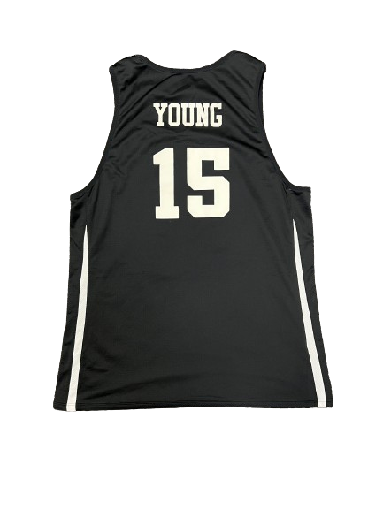 Ryan Young Duke Basketball Player Exclusive *Rare Black* Reversible Practice Jersey (Size XLT)
